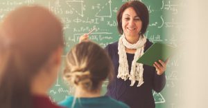 teacher in classroom